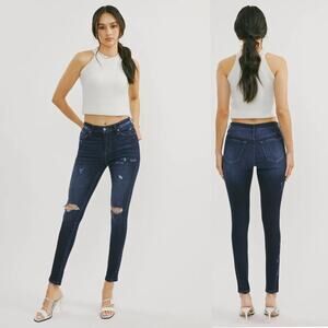 KanCan Hilarie High Rise Distressed Super Skinny Jeans